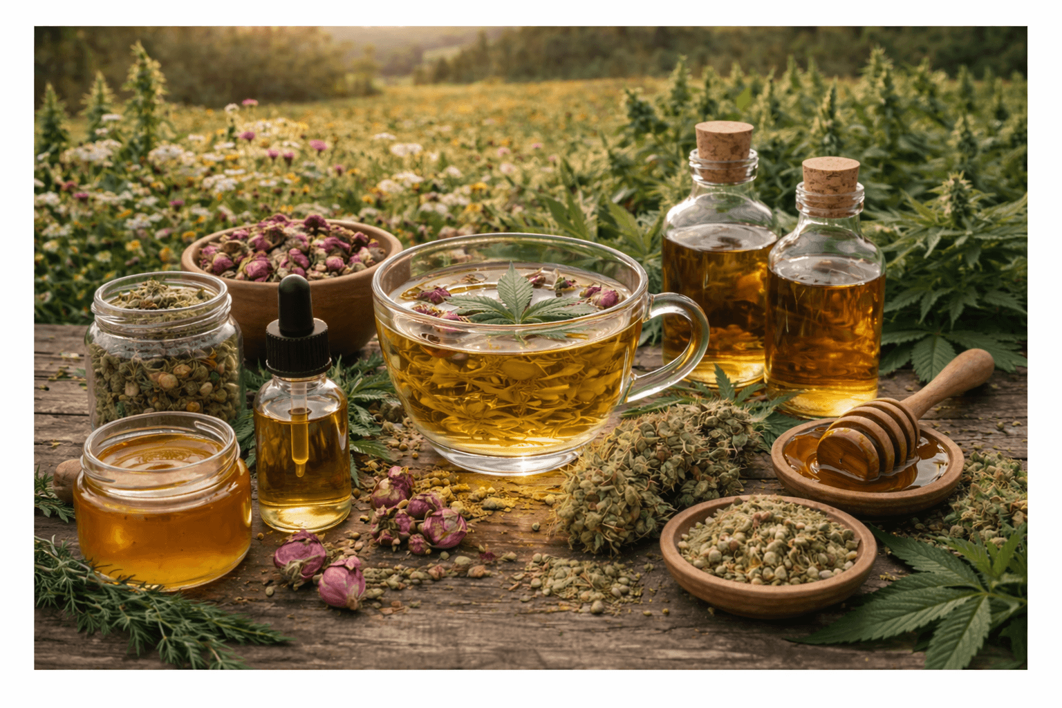 cbd tisanes bio francais naturel chanvre miel anjou